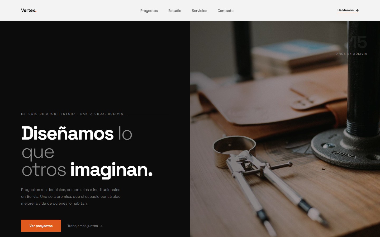 Vertex Arquitectura — Diseño web en Santa Cruz Bolivia